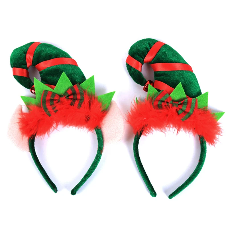 Обруч для волос Elf рождественский подарок Рождественская повязка на голову с