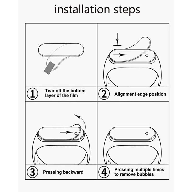 

Screen Protector For Huawei Band 4 Film Protective Soft For honor band 5i glass Anti-scratch No bubbles (Non-tempered glass)