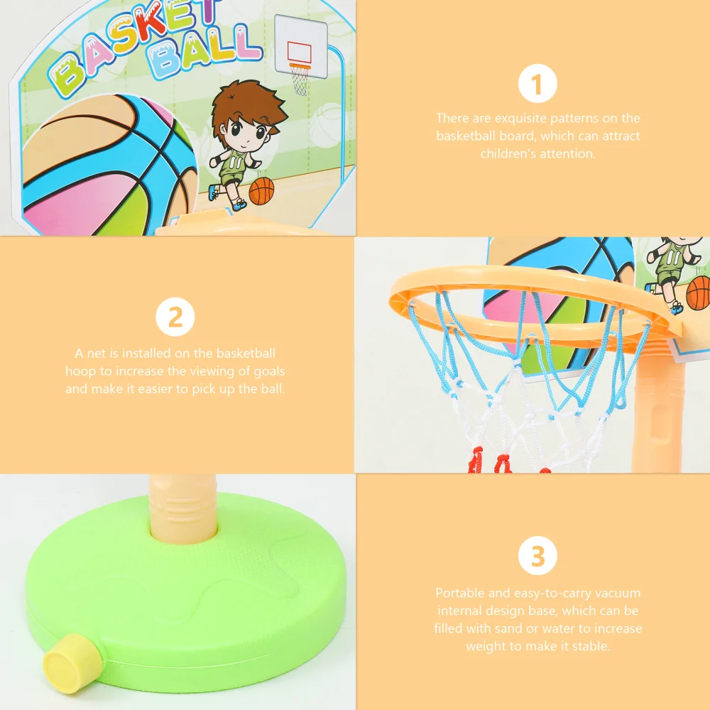 

1 Set Basketball Stands Hoop Kids Indoor Outdoor Sport Basketball