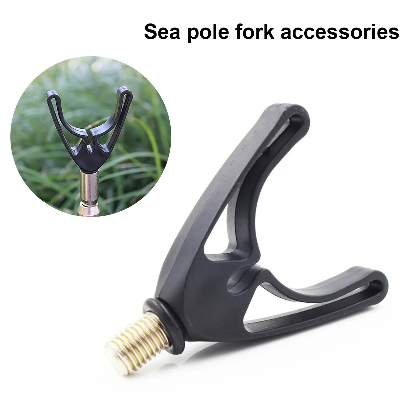 

1Pcs Nylon Rod Holder Mount Tackle Gripper Rest Thread Fishing Rod Pole Stand Stainless Fishing Tackle