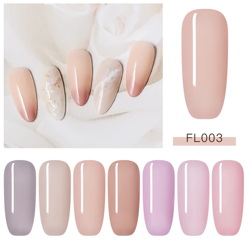 Четыре лилии полупрозрачный гель для ногтей 5 мл розовый фиолетовый лак