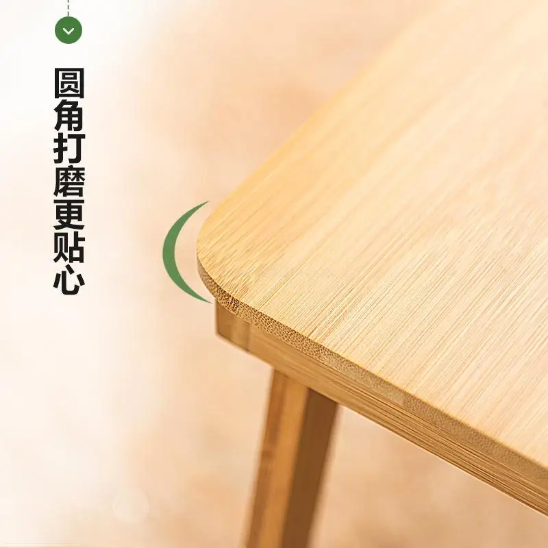 

Collapsible Laptop Stand/Desk Bamboo Computer Table Adjustable Mini Desk with Foldable Legs for Dorm Bed Sofa Home Working