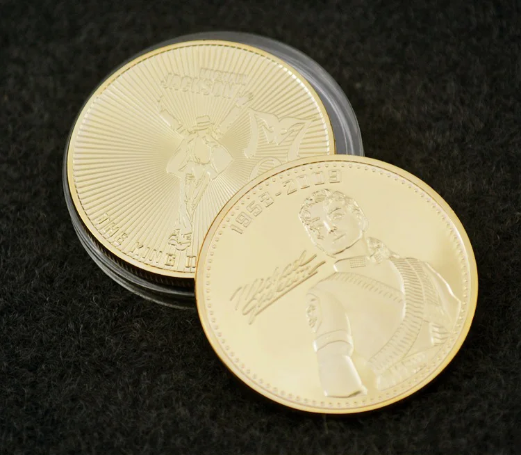 Майкл Джексон сувенирная монета позолоченная памятная Annivesary лучший подарок | Дом