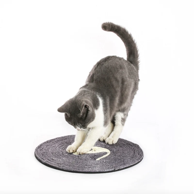 Милый мультяшный коврик для кошек нескользящий домашних питомцев аксессуары
