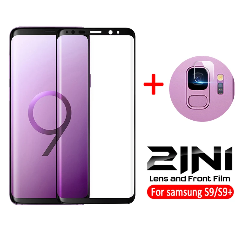Закаленное защитное стекло 2 в 1 для samsung galaxy s9 plus Защитное объектива камеры