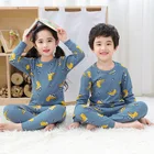Детские пижамные комплекты, одежда для маленьких мальчиков, зимние рождественские пижамы для детей, одежда для сна для девочек, Хлопковая пижама с длинным рукавом для детей