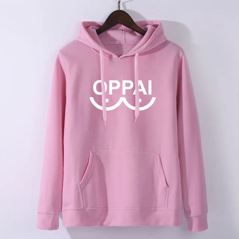 pink 1 Аниме One Punch man Saitama Толстовка Oppai толстовка с капюшоном Толстовка Косплей Костюм Новинка - Цвет: pink 1