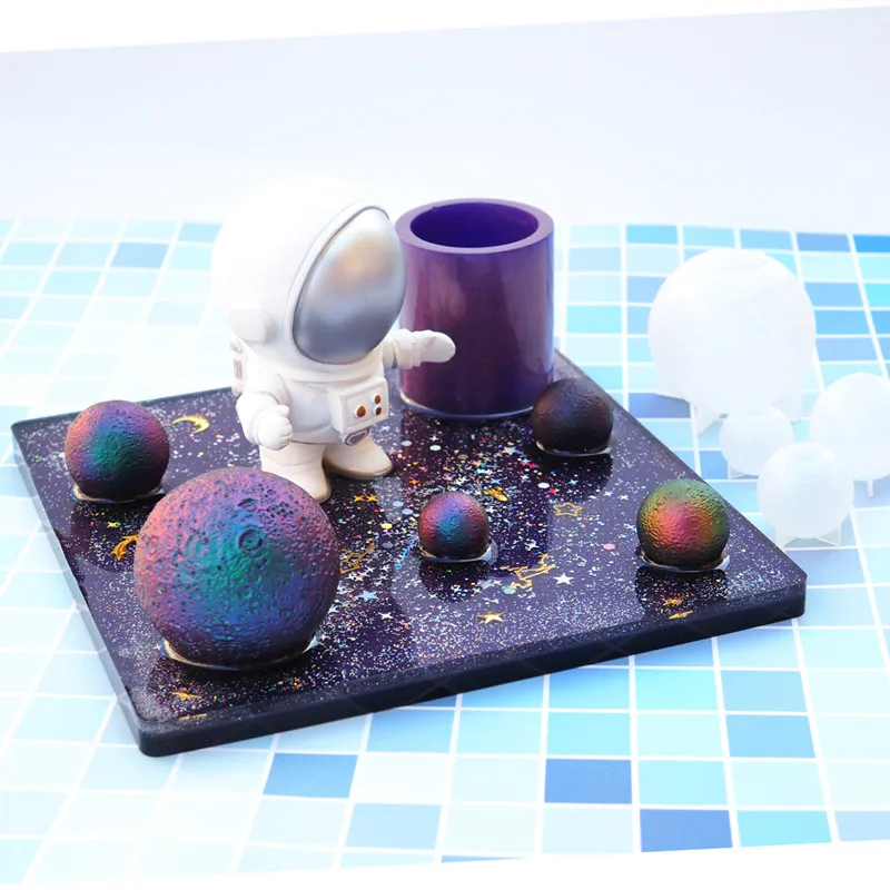 Форма силиконовая для ожерелья в форме Луны и шара украшение бижутерии сделай