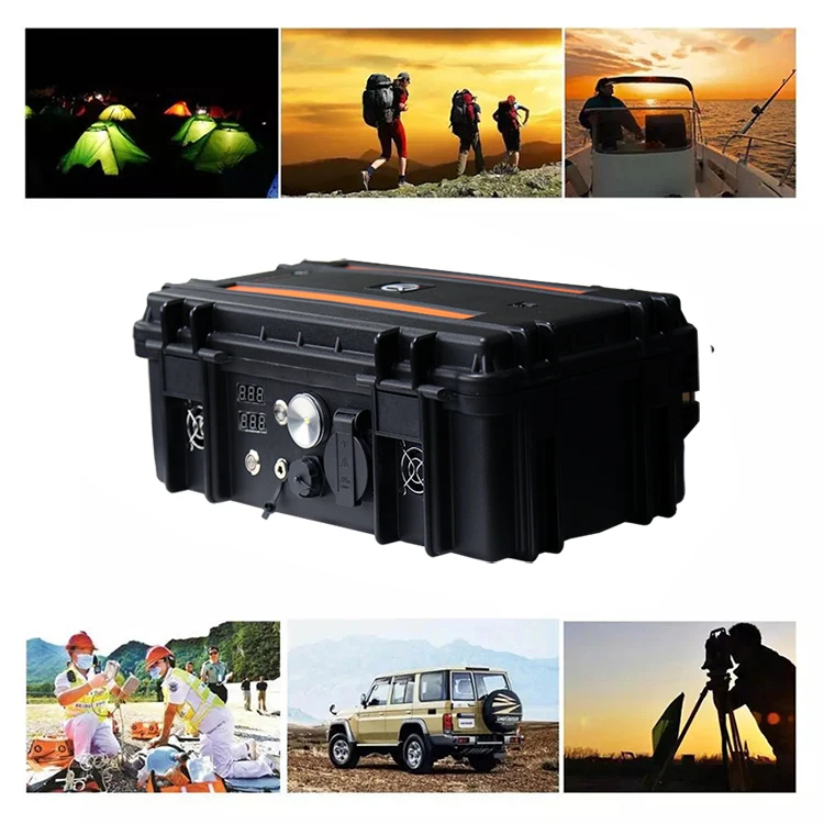 

Factory Sale Diy Portable 220v Battery Power Station 800W 1600W Power Supply with AC/DC/USB Ports