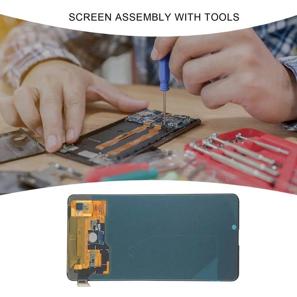 

LCD Display Screen Touch Screen With Frame Digitizer Repair Assembly Tool With Tools Set Suitable