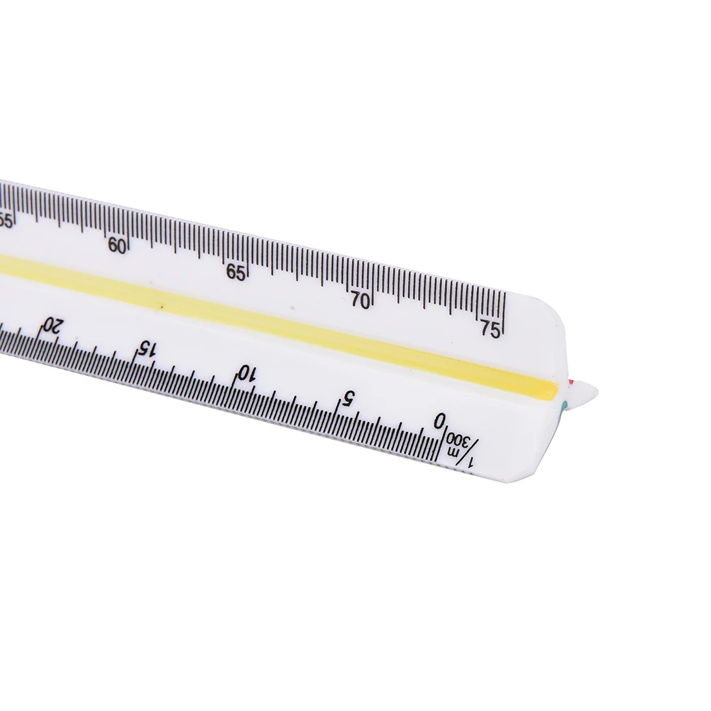 

30cm 1:100~1:500 Cale Plastic Triangular Ruler Architect Engineers Technical Rule Office School Supplies Tools