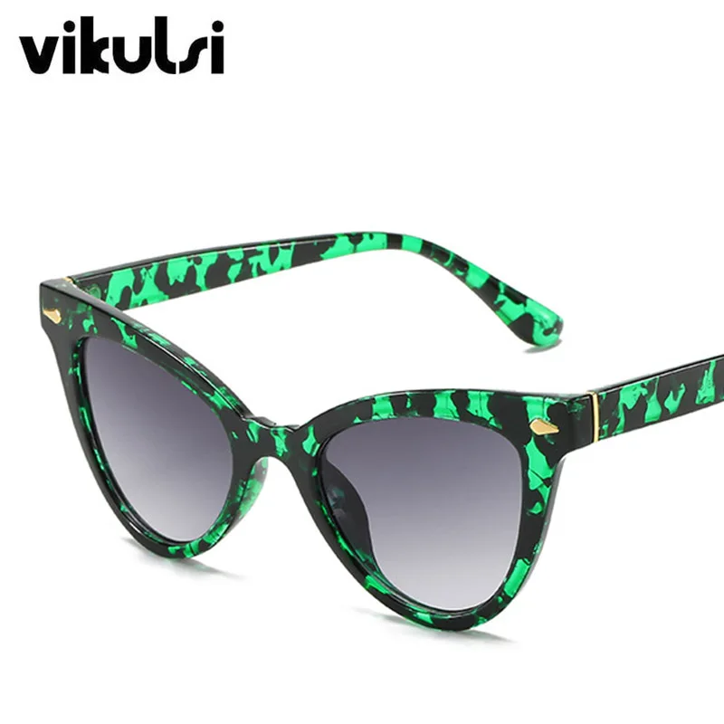 Солнцезащитные очки кошачий глаз женские пикантные винтажные маленькие