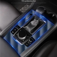 gear shift frame panel membrane protective film for mazda 3 axela 2020 2019 interior modification car decoration