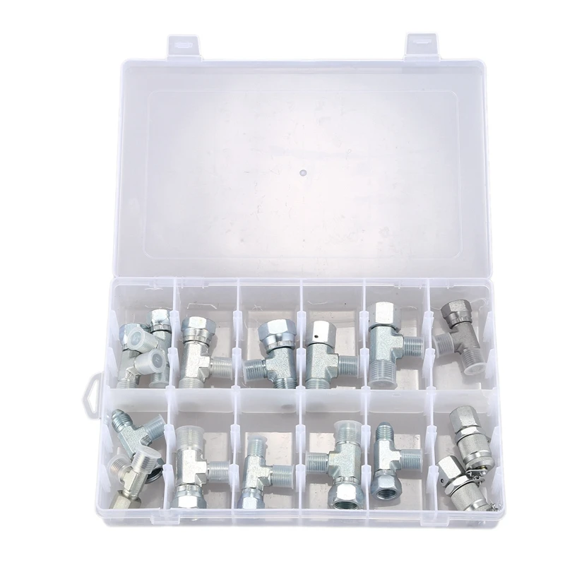 15 шт. экскаватор погрузчик Трактор Гидравлический Стол шланг адаптер тройник