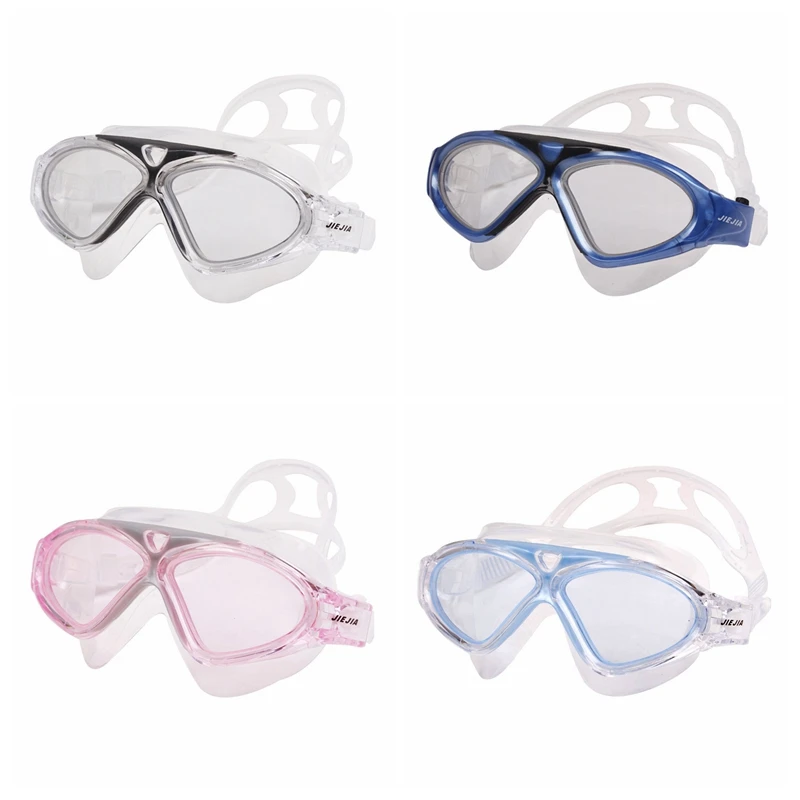 Очки для плавания взрослых с защитой от УФ-излучения Регулируемые Прозрачные