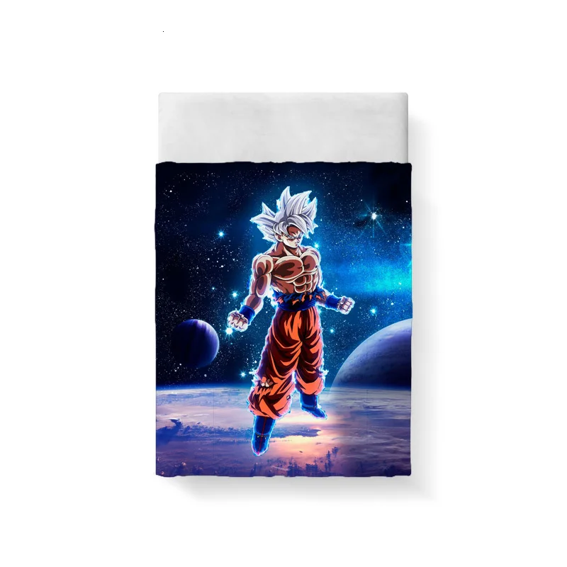 Dragon Ball постельное белье из хлопка домашний текстиль постельное белье высокого качества 3D комплект постельного белья королевского размера детское постельное белье Комплект пододеяльника 2 человека