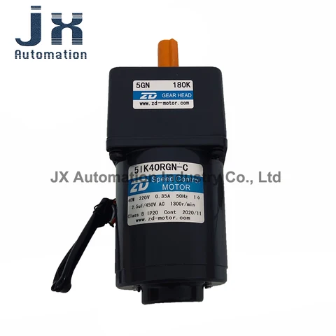 Двигатель переменного тока JX Automation ZD 40 Вт  5IK40RGN-C-5GN180K