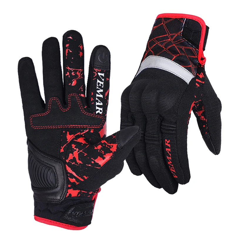 Перчатки для верховой езды-мотоцикл горный велосипед Мотогонки сенсорный экран