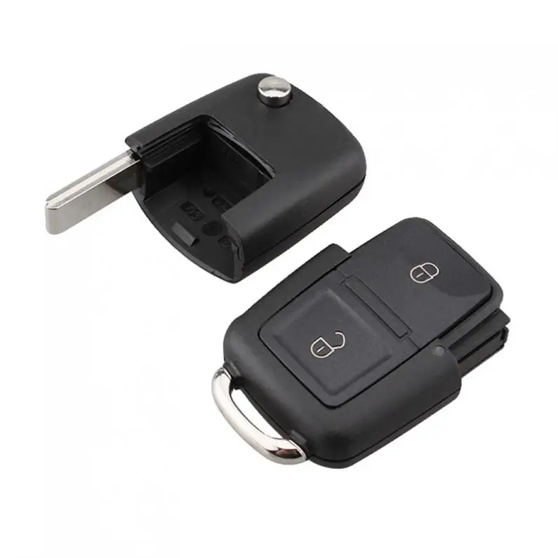 2 Buttons Keyless Uncut Flip Remote Key Fob with ID48 Chip 1J0 959 Fit for VW Beetle Bora Passat Polo Transporter T5 2002-2010 | Автомобили