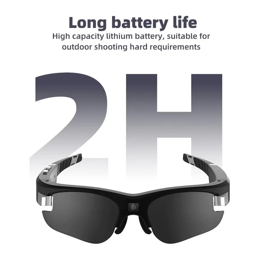 구매 스포츠 미니 선글라스 카메라 헤드셋 HD1080P 스마트 카메라 안경 다기능 블루투스 200W 픽셀 편광 된 스마트 안경