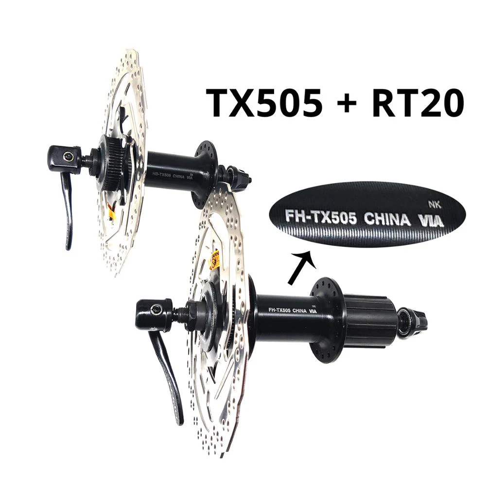 TOURNEY TX505+ RT20 32 Отверстия MTB дисковый тормоз горного велосипеда Центральный замок втулки и роторы Quick Release 32 h deore m615