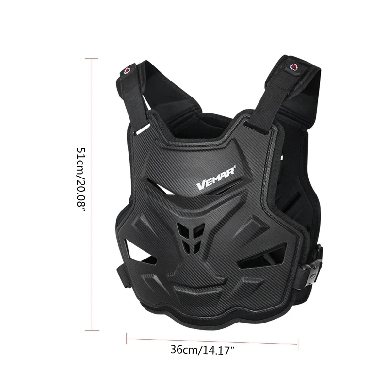 

Adult Motorcycle Dirt Bike Body Armor Protective Gear Chest Back Protector Vest