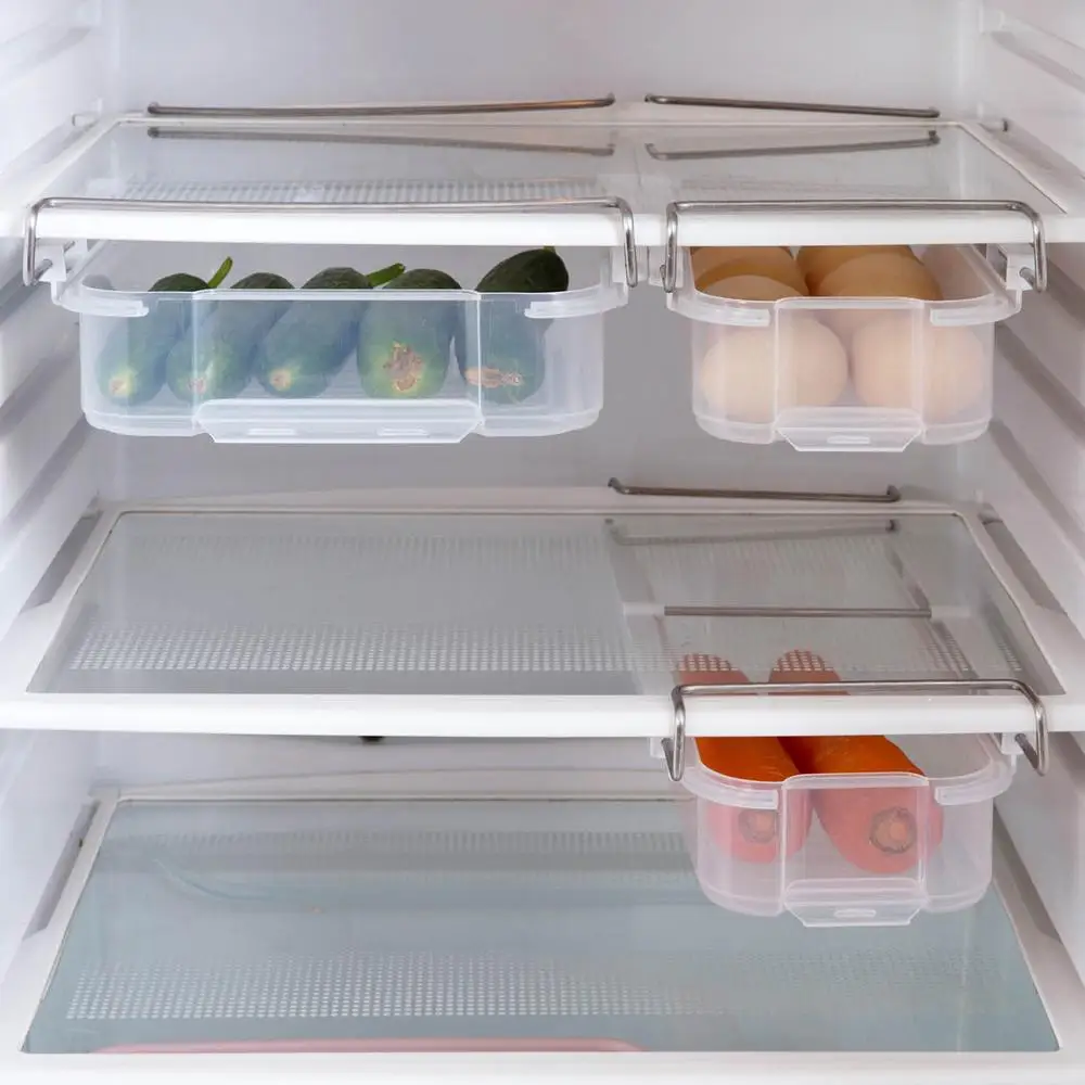 Выдвижной ящик для хранения холодильника перегородка держатель органайзер