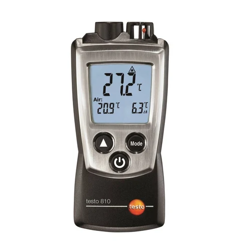 Инфракрасный термометр Testo 810, Бесконтактный инфракрасный термометр NTC -30 ~ + 300 °C, пирометр, термометр с подсветкой