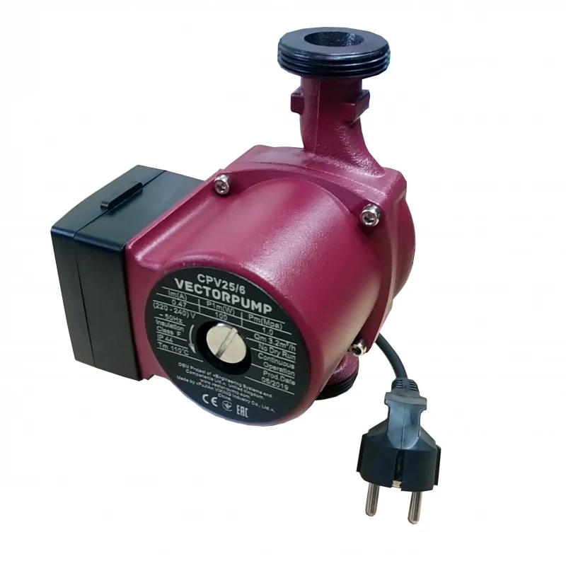 Циркуляционный насос Vector Pump CPV25/6 (комплект: кабель с вилкой и гайки) | Обустройство