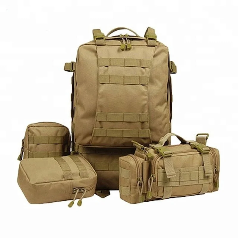

YAKEDA 65L Military Tactical Multifunctional Knapsack Travel Rucksack Backpack