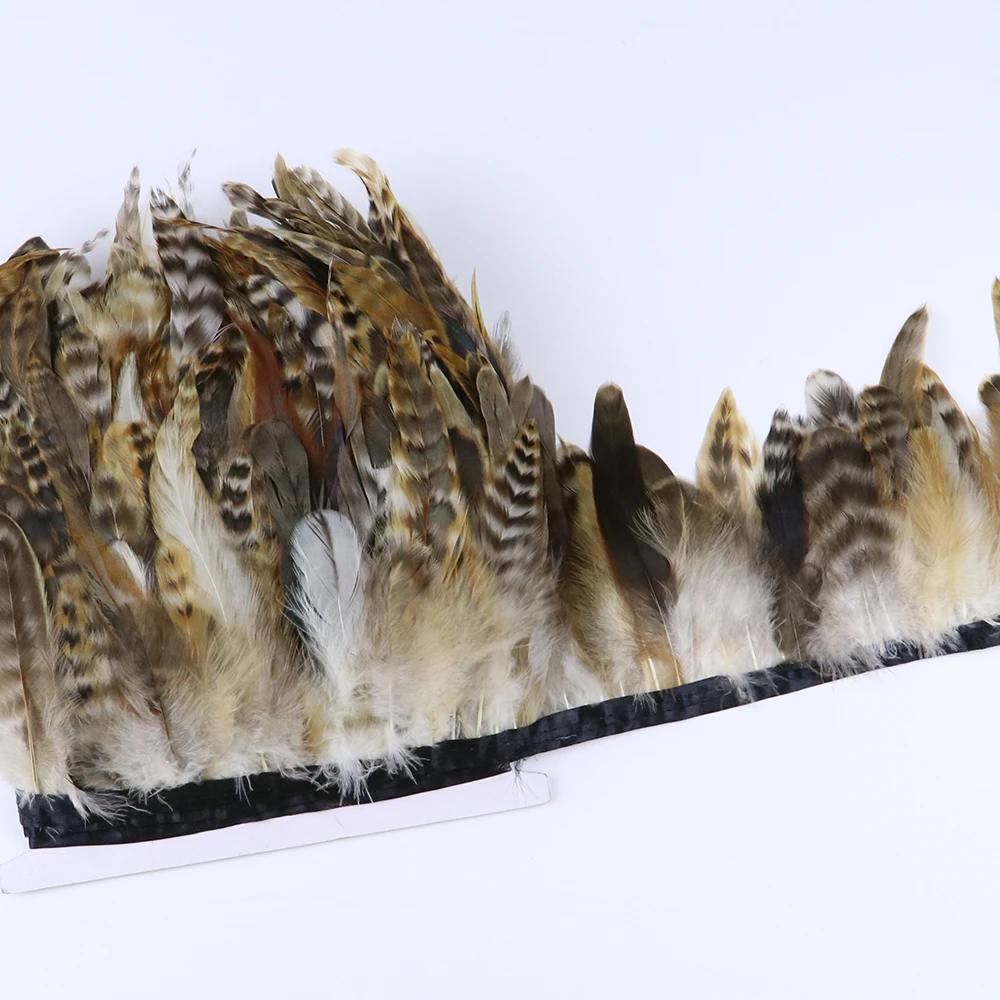 1 ярд натуральные петушиные перья отделка лента фазана для рукоделия аксессуары