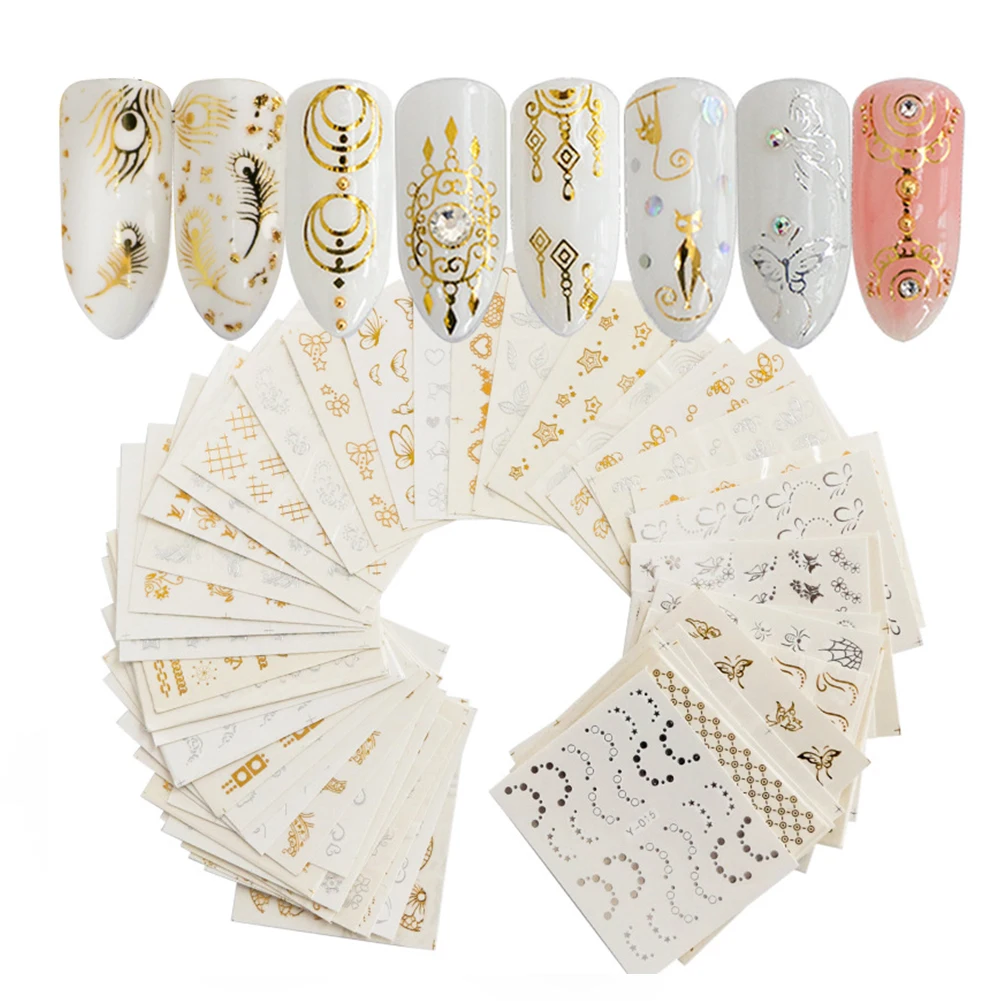 

20 комплектов, 30 листов, наклеек для ногтей