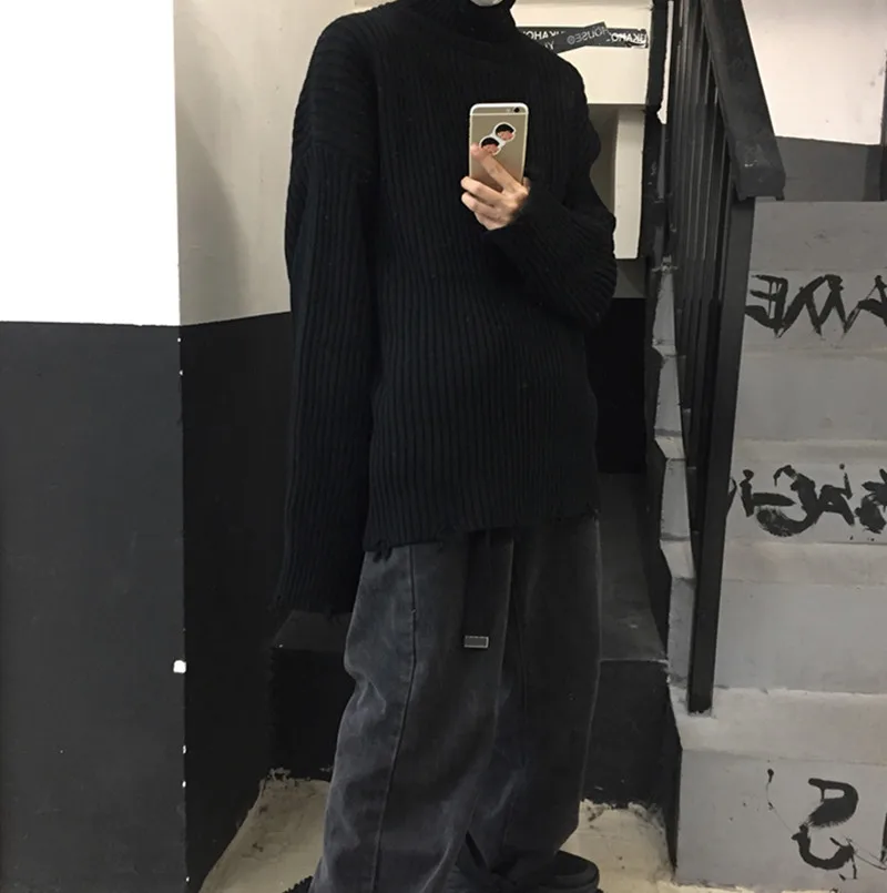 

Korean Solid Autumn Winter Turtleneck Knitted Sweater Women Clothes Fashion Causal Loose Long Sleeve Pullover Ladies Top Hipster