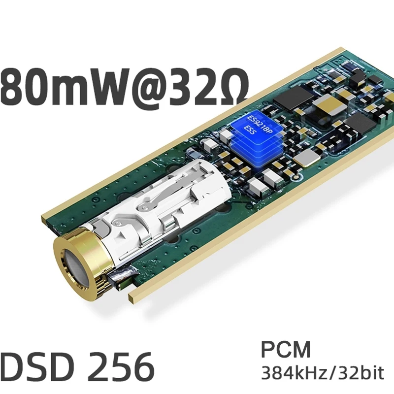 USB адаптер SHANLING UA1 ЦАП ES9218P аудиокабель PCM 32/384 DSD256 для Android и Windows|Усилители