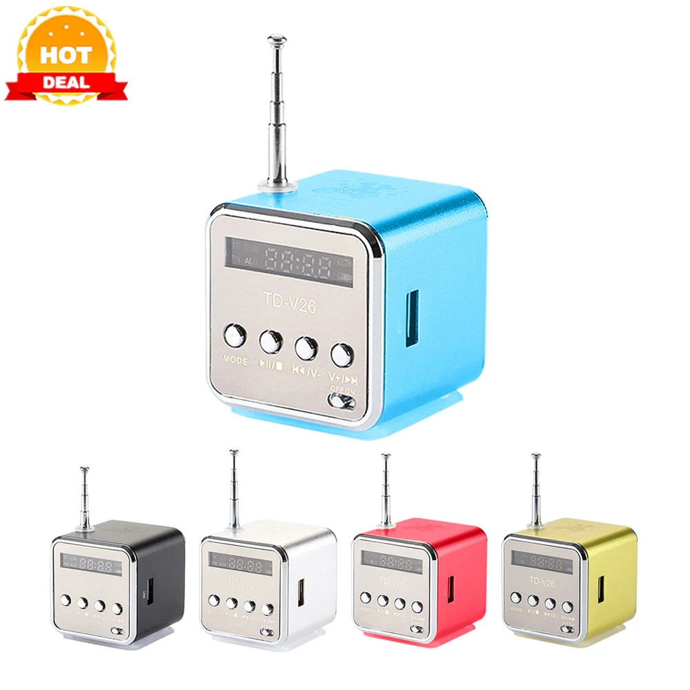 Мини цифровой портативный радио Fm мини Интернет динамик USB SD карта плеер для