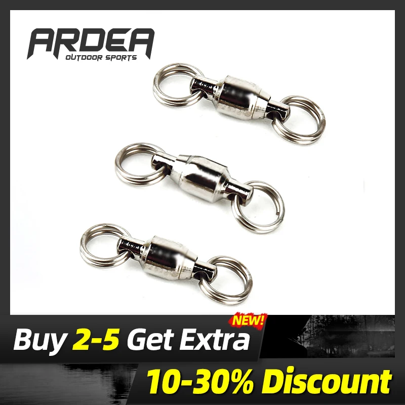 Ardea 30 шт./лот шарикоподшипник шарнирный твердый кольцевой рыболовный соединитель