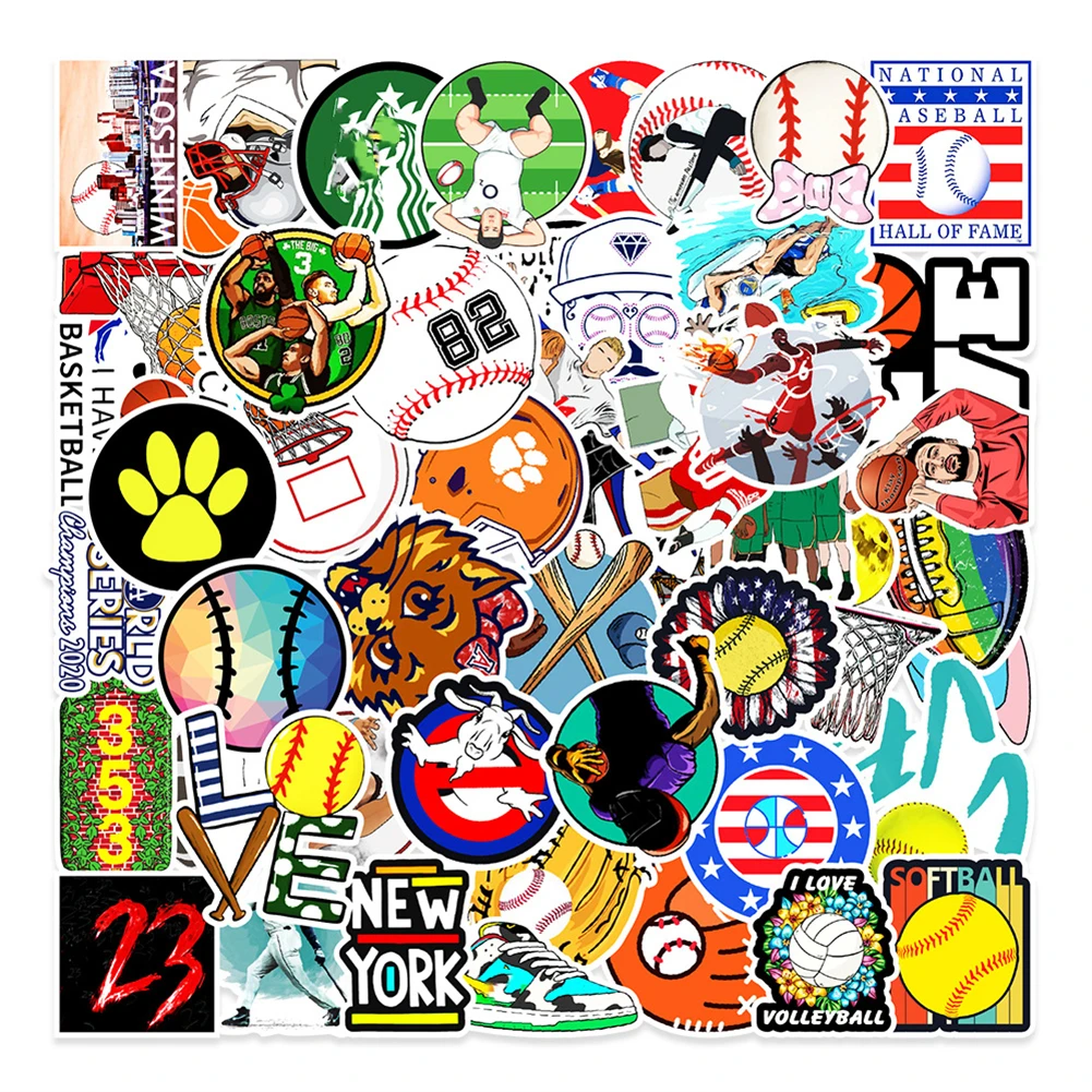 

30/50Pcs Sports Supplies Pattern Sticker Cute Girl Decals For Skateboard Laptop Luggage Waterproof Car Sticker Toy ZH