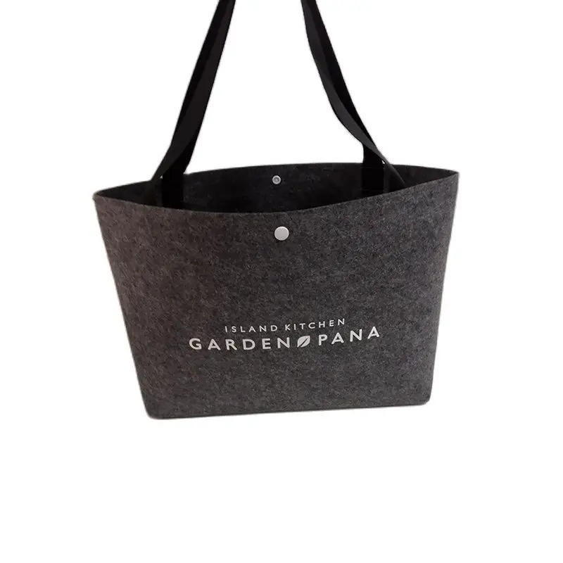 

Бесплатная доставка, оптовая продажа, 300 шт./лот, сумка из переработанного войлока с пользовательским логотипом, многофункциональная сумка-тоут из войлока для стирки и покупок