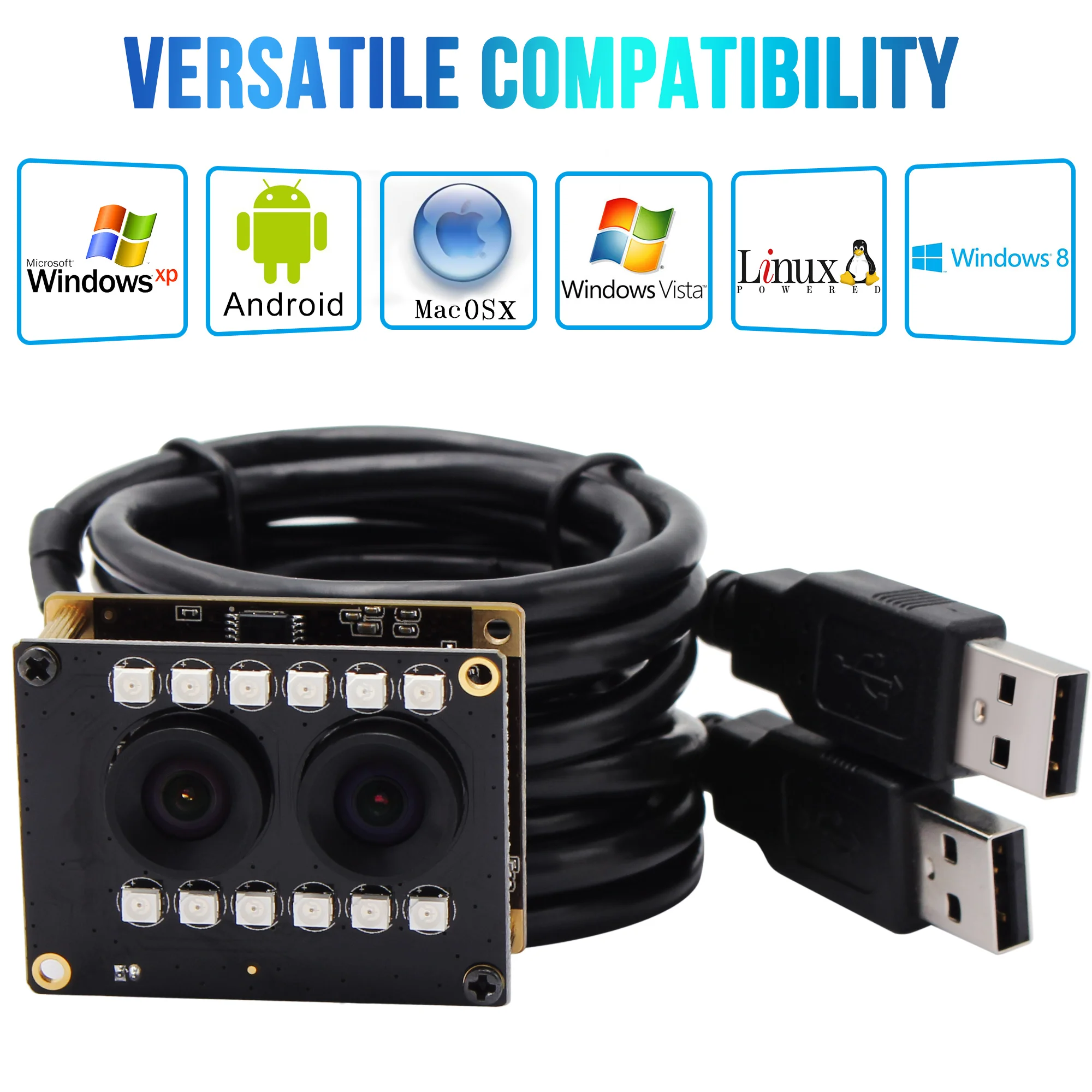1080P PC камера AR0230 WDR Низкое освещение без искажений UVC USB2.0 OTG Веб модуль для