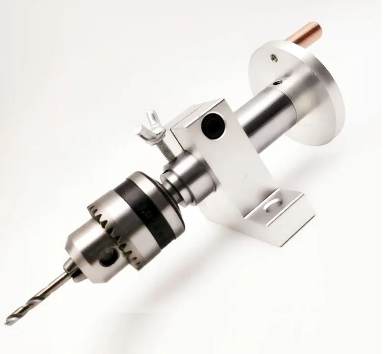 DIY токарный станок Задняя бабка цветок сливы сверлильный патрон наперсток машина