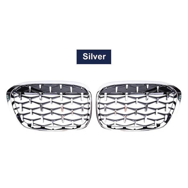 Передняя решетка Geetha Car Diamond, гоночная решетка для BMW X1 F48 F49 2016 2017 2018 2019, решетки в стиле Meteor, детали для стайлинга автомобиля