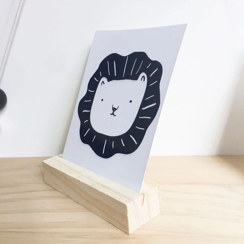 5 шт./компл. деревянная рамка для фото держатель Офис карты Примечание хранения