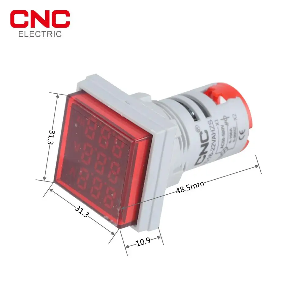 Цифровой вольтметр амперметр квадратный с светодиодный дисплеем - купить по