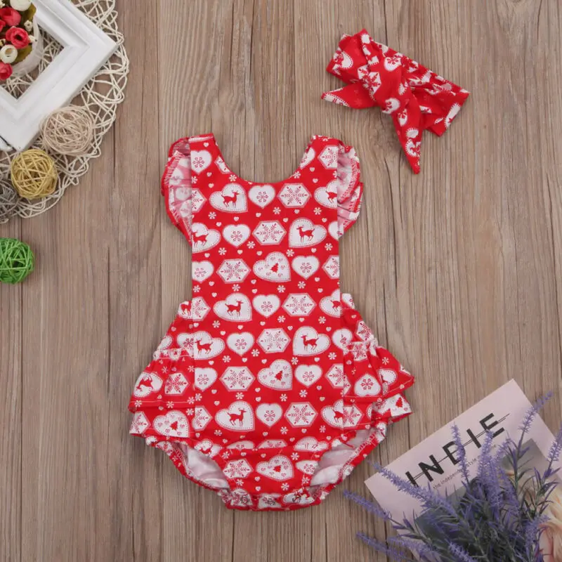 2019 комплект из 2 предметов для первого дня рождения Рождественский наряд олень +