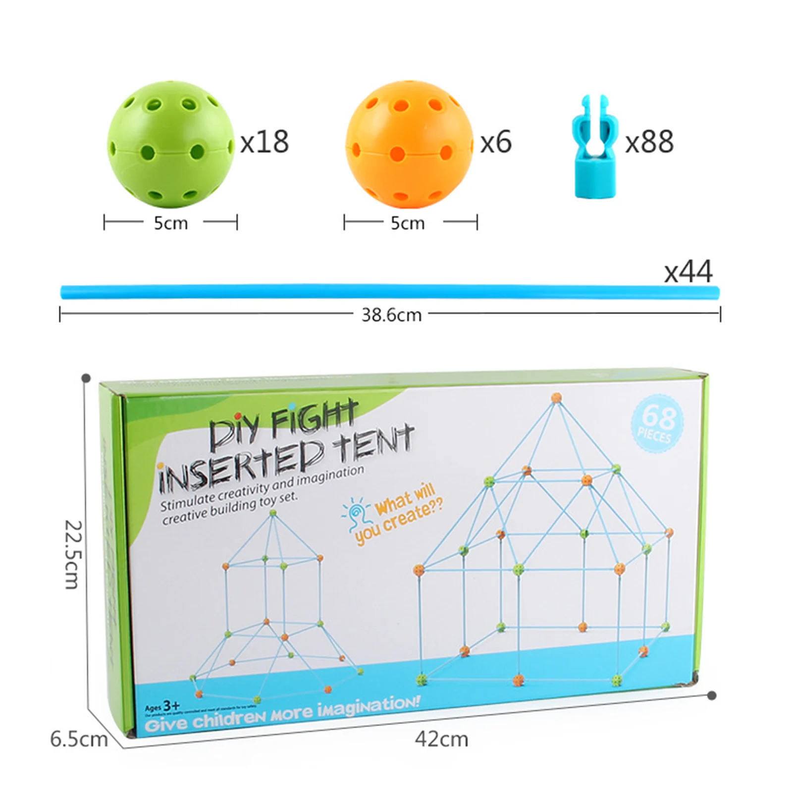 

Construction Fort Building Kits For Kids DIY Castle Building Kit Educational Manual Toys For Children Play Tent Toys For Kids