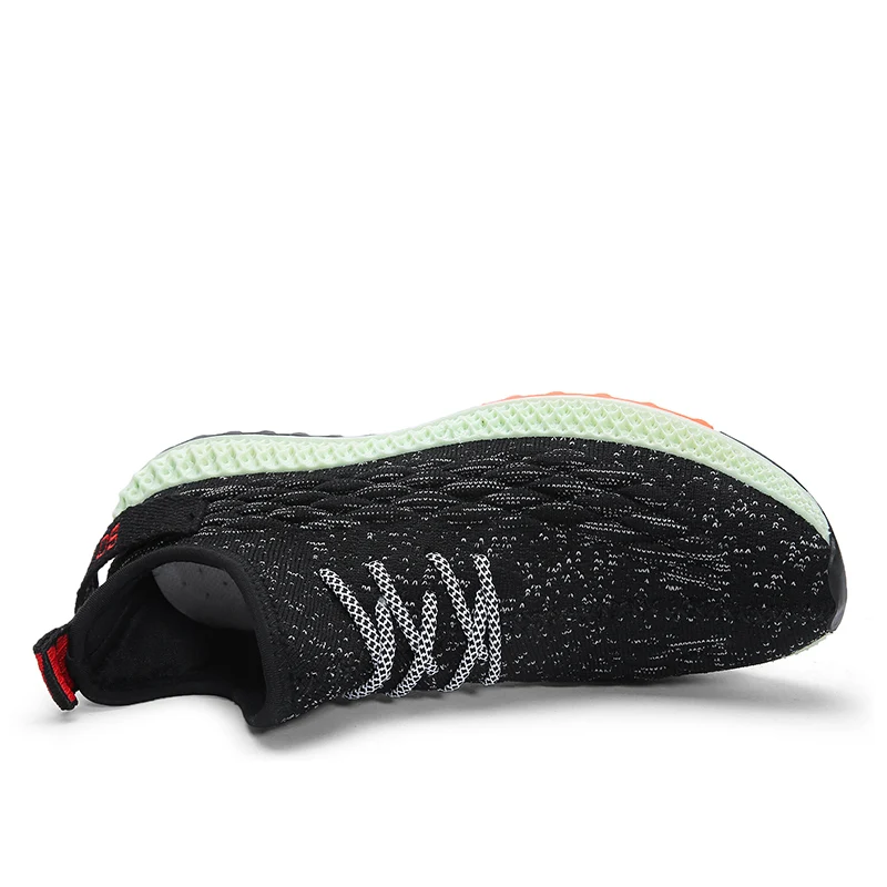 Мужская повседневная обувь Новинка черные сетчатые дышащие мужские кроссовки на