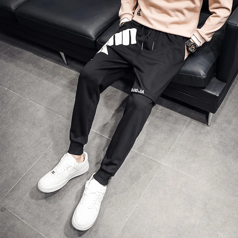 

Jogging slacks Fitness men's sweatwear Track pants Tight track pants Black