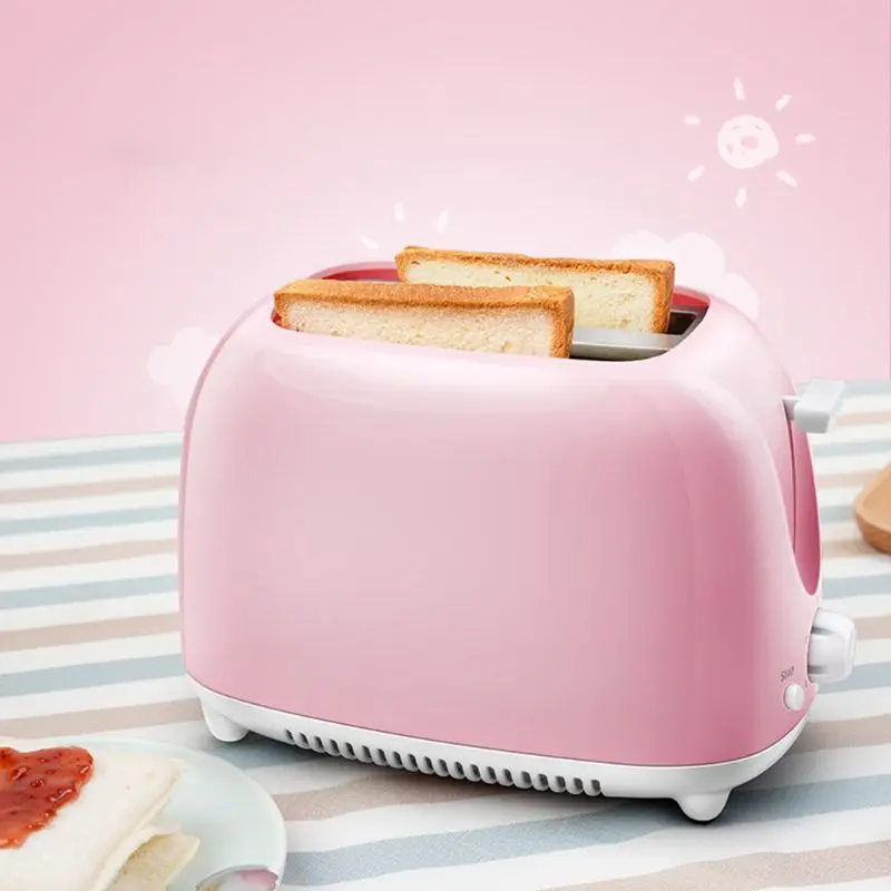 

2 Stainless Steel Automatic Toaster Quick Bread Kitchen Home Breakfast Maker