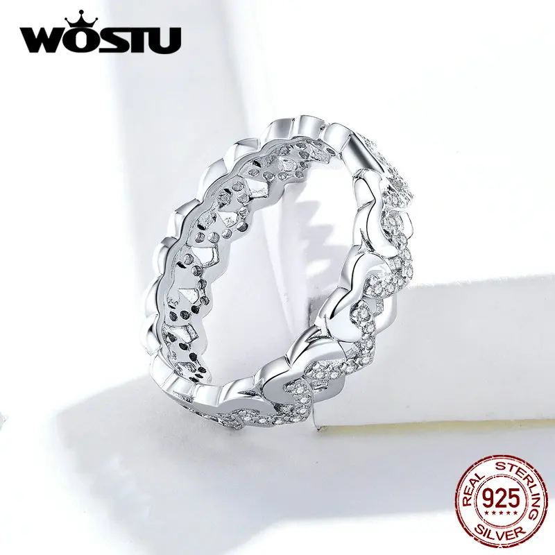 Оригинальные Серебряные кольца в стиле ретро с прозрачными фианитами | Украшения