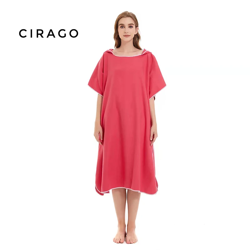 

Пляжное полотенце из микрофибры для взрослых, сменный халат, плащи, пончо для серфинга с капюшоном, плавательное банное полотенце для йоги и...